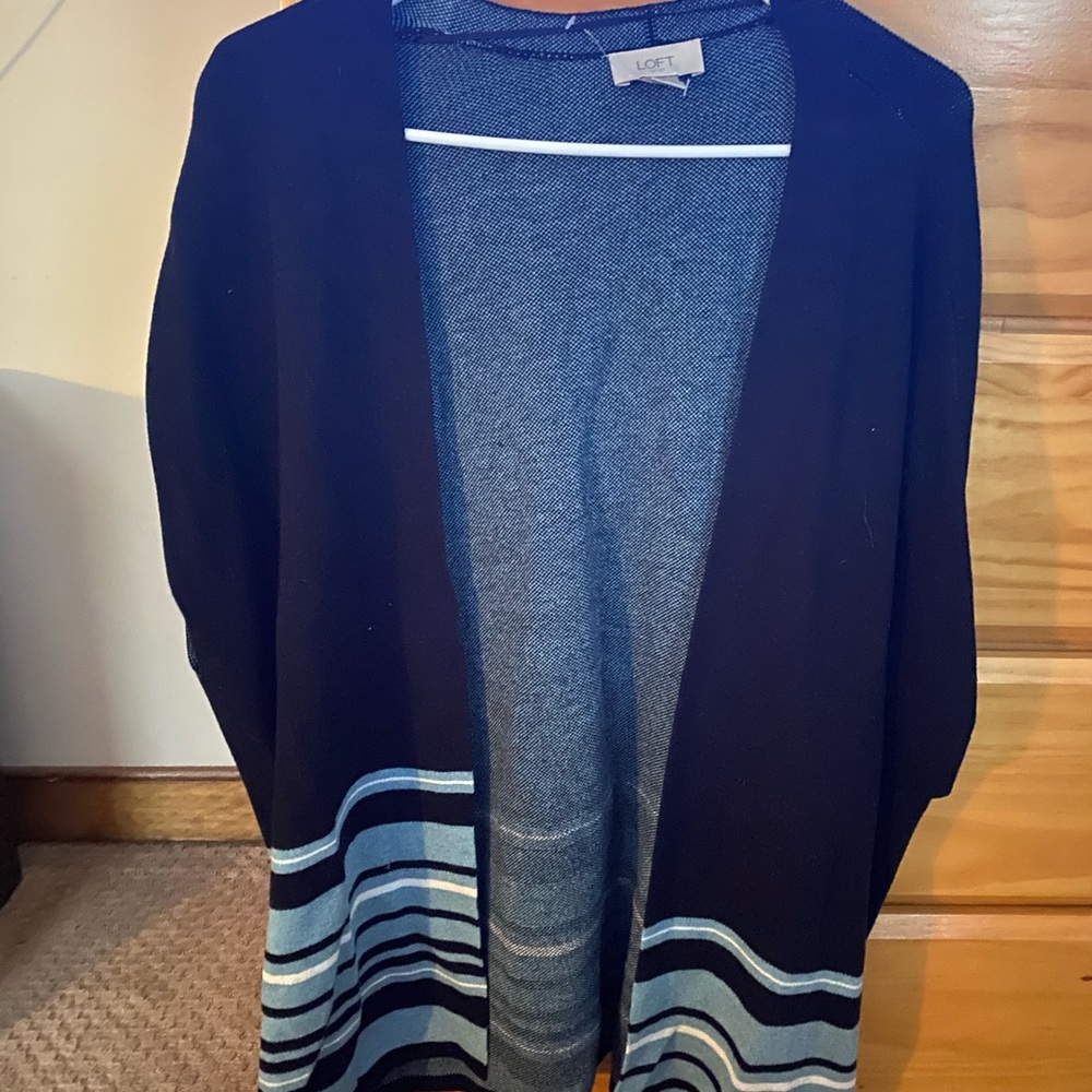 Loft poncho wrap
